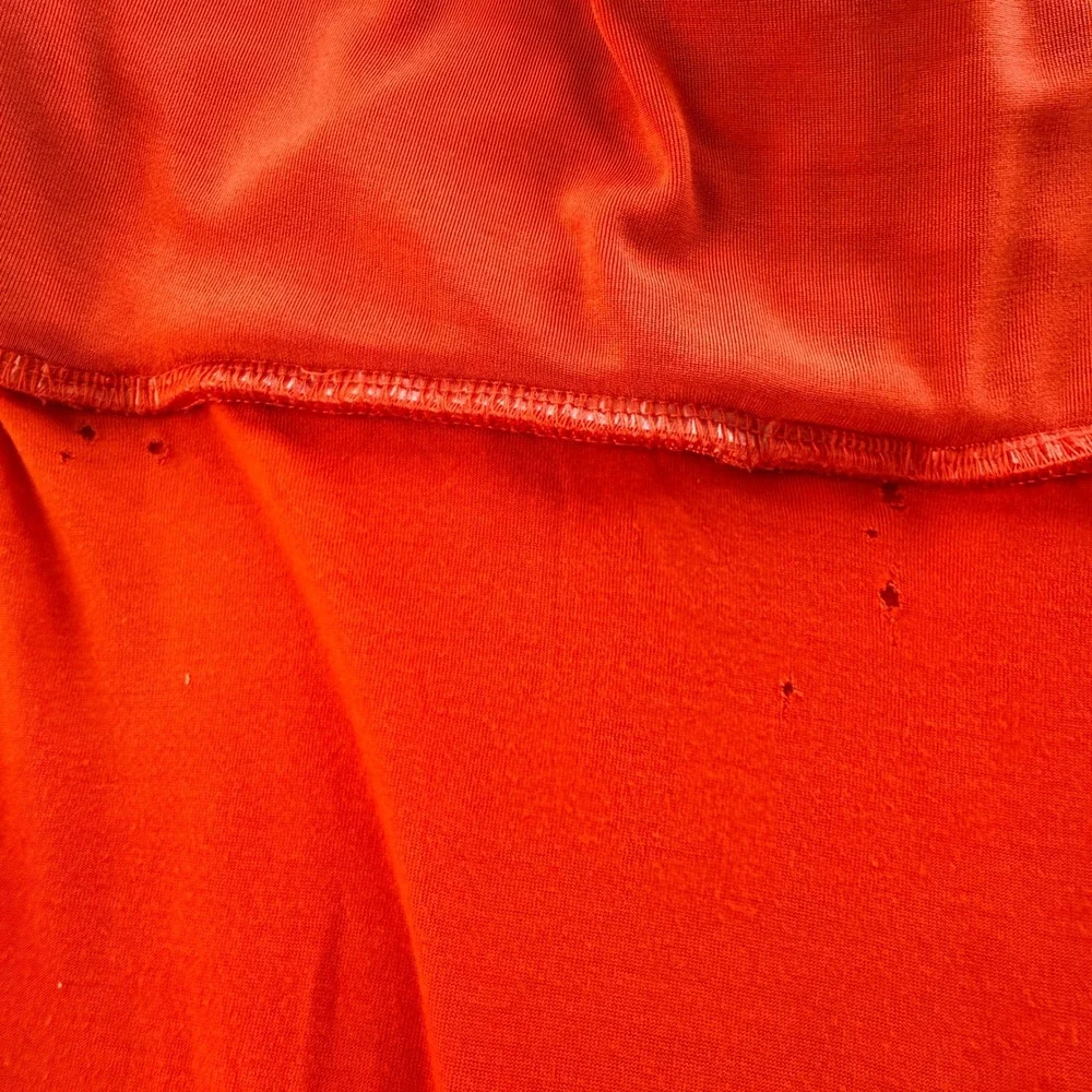 Free People Hypnotized Maxi Dress Womens Small Slinky Red Orange‎ Cutout Ruched